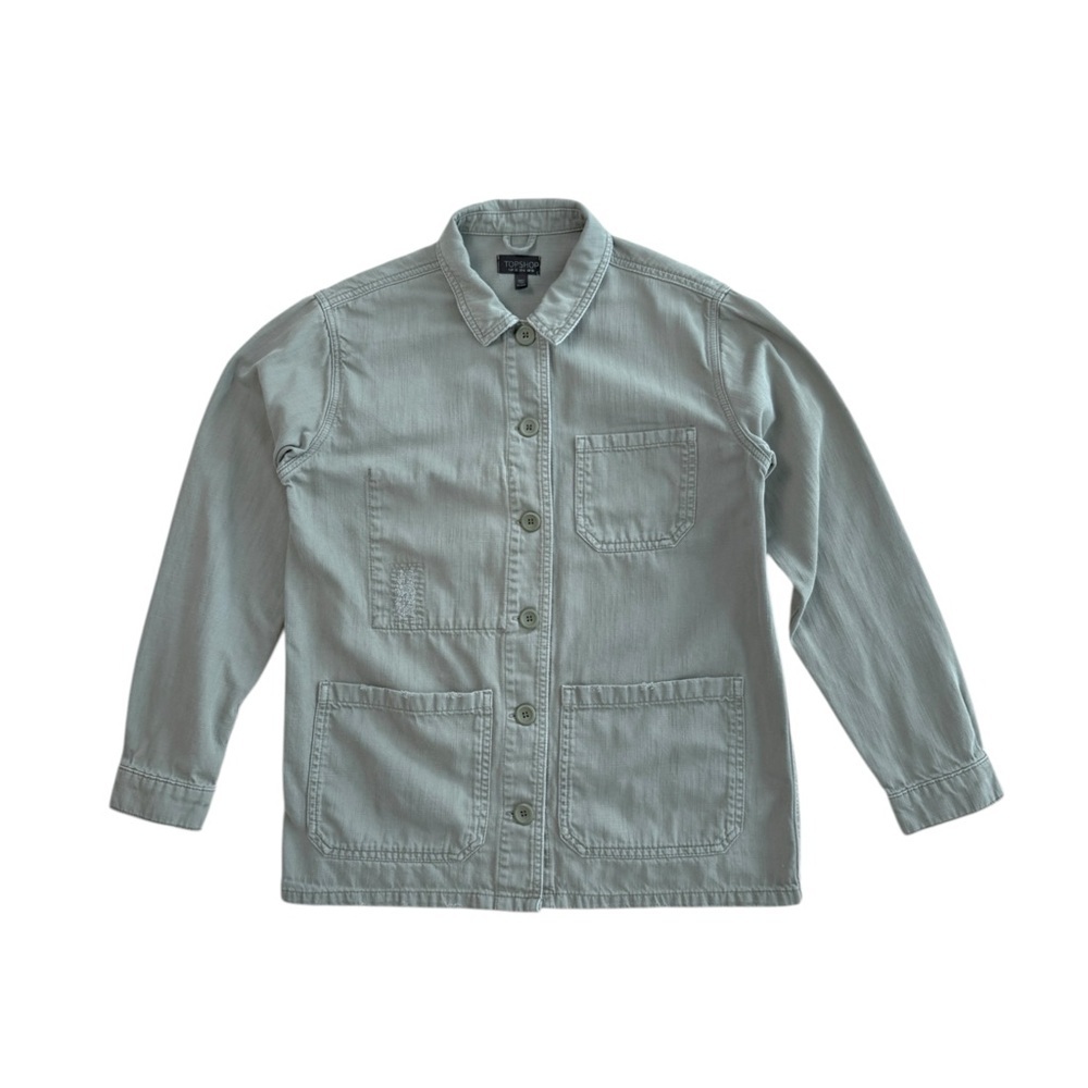 TOPSHOP EUC Utility jacket in Green Size 6